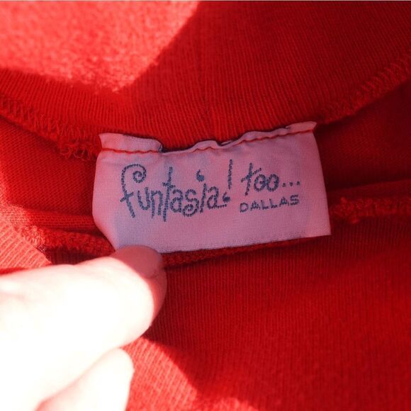 Vintage 90s Funtasia Too Toddler Red Turtleneck - Picture 4 of 4